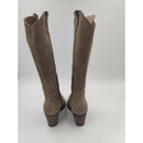 Stivale texano velour con tacco