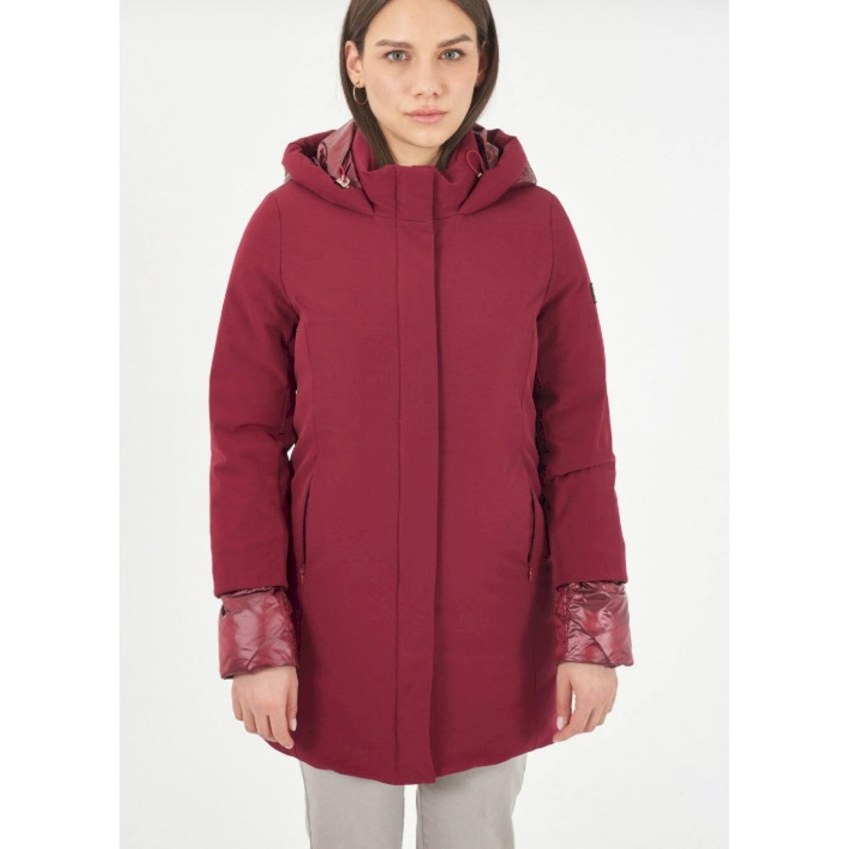 Yes zee cappotto in nylon comfort, inser.trapunt.
