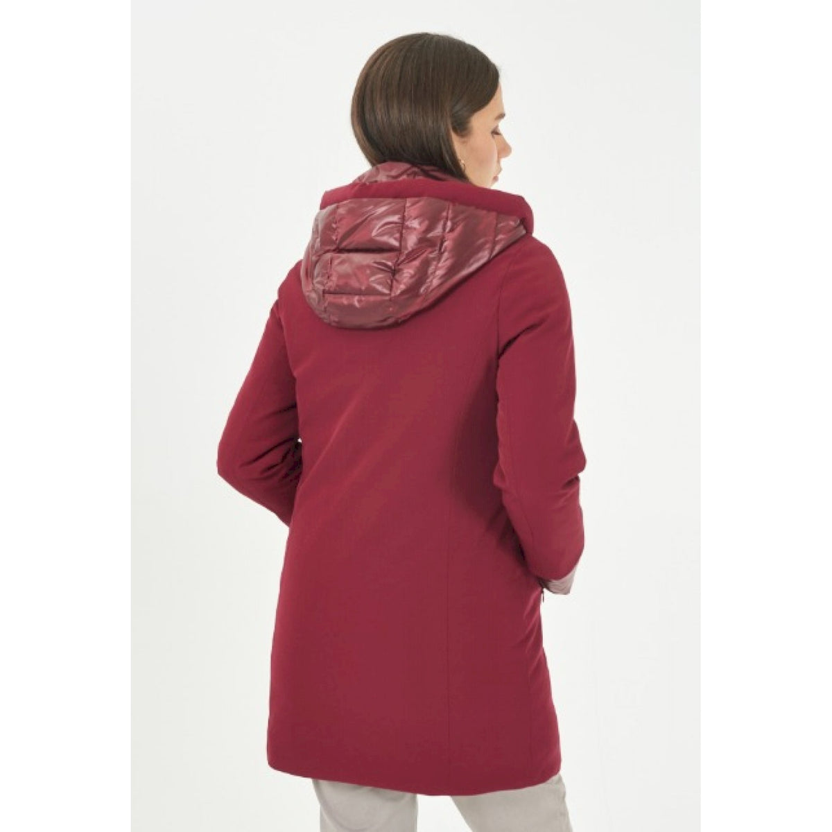 Yes zee cappotto in nylon comfort, inser.trapunt.