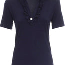 Polo mezza manica con ruche
