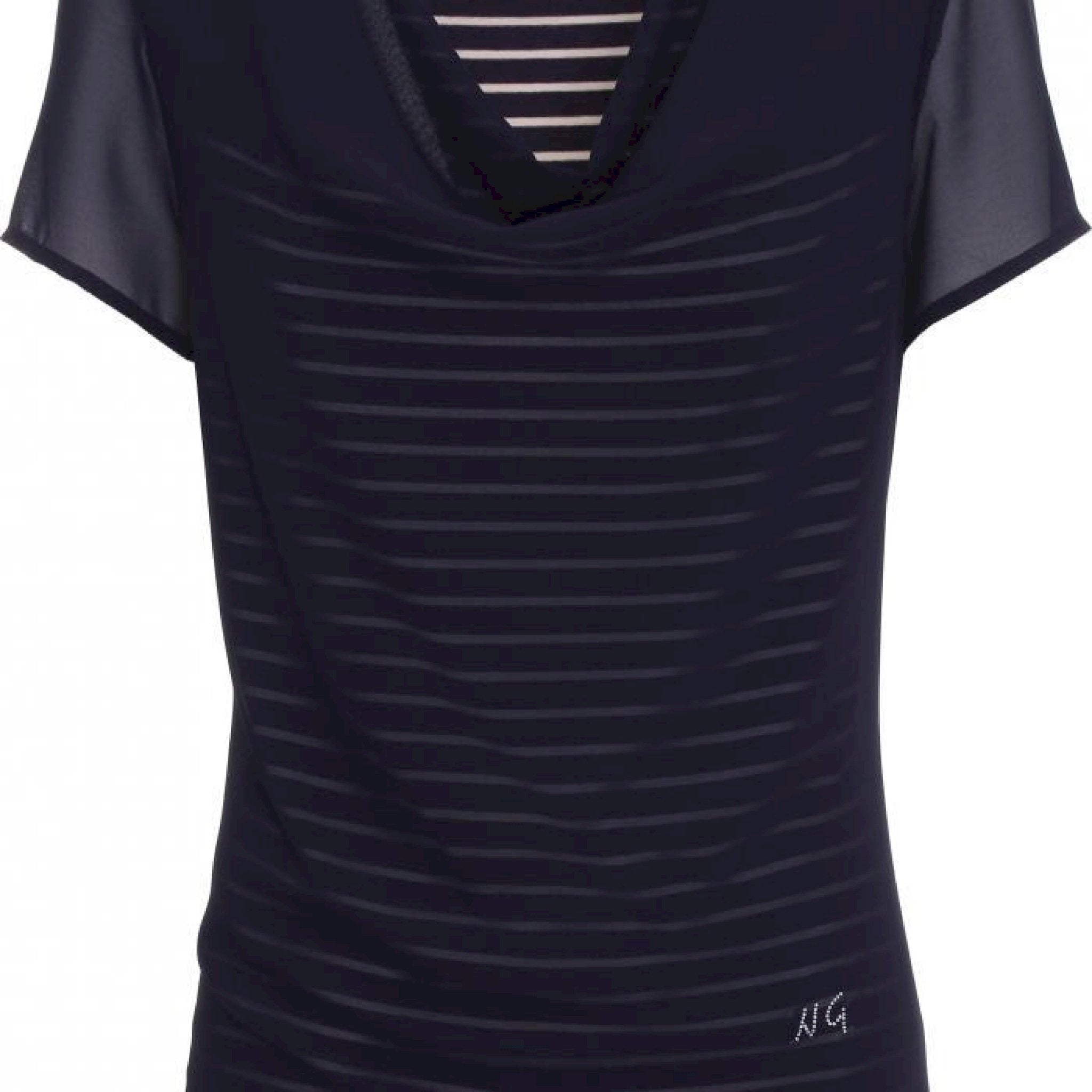 Maglia mezza manica drappeggio
