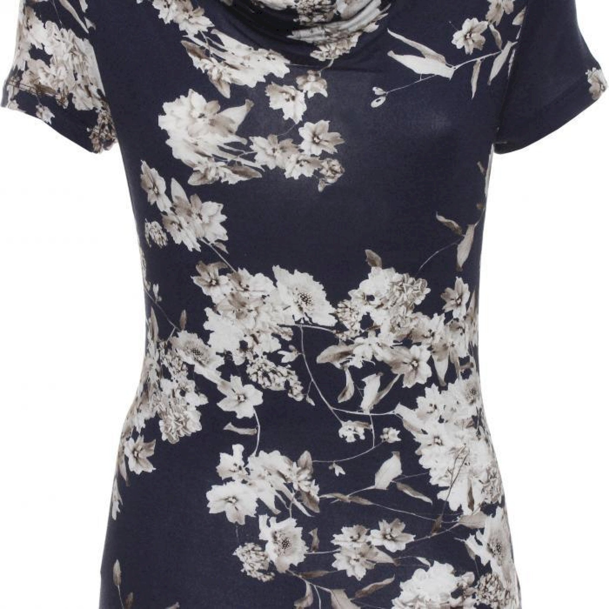 T- shirt drappeggio voile