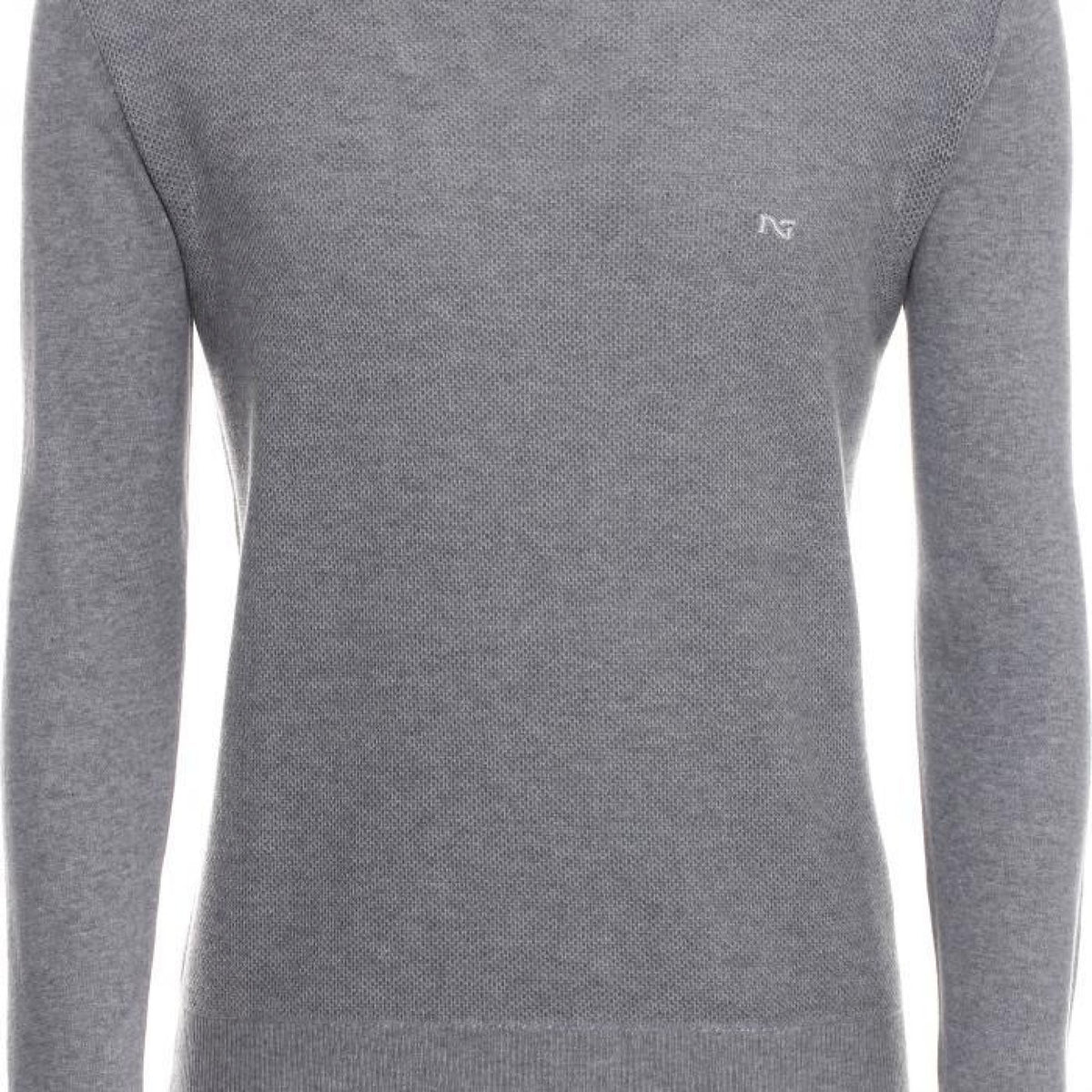 Maglione collo v lavorato