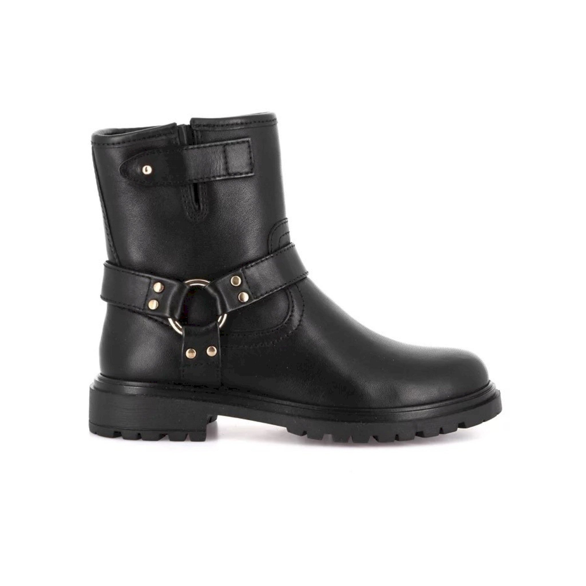 Stivaletto biker in pelle da bambina | clip
