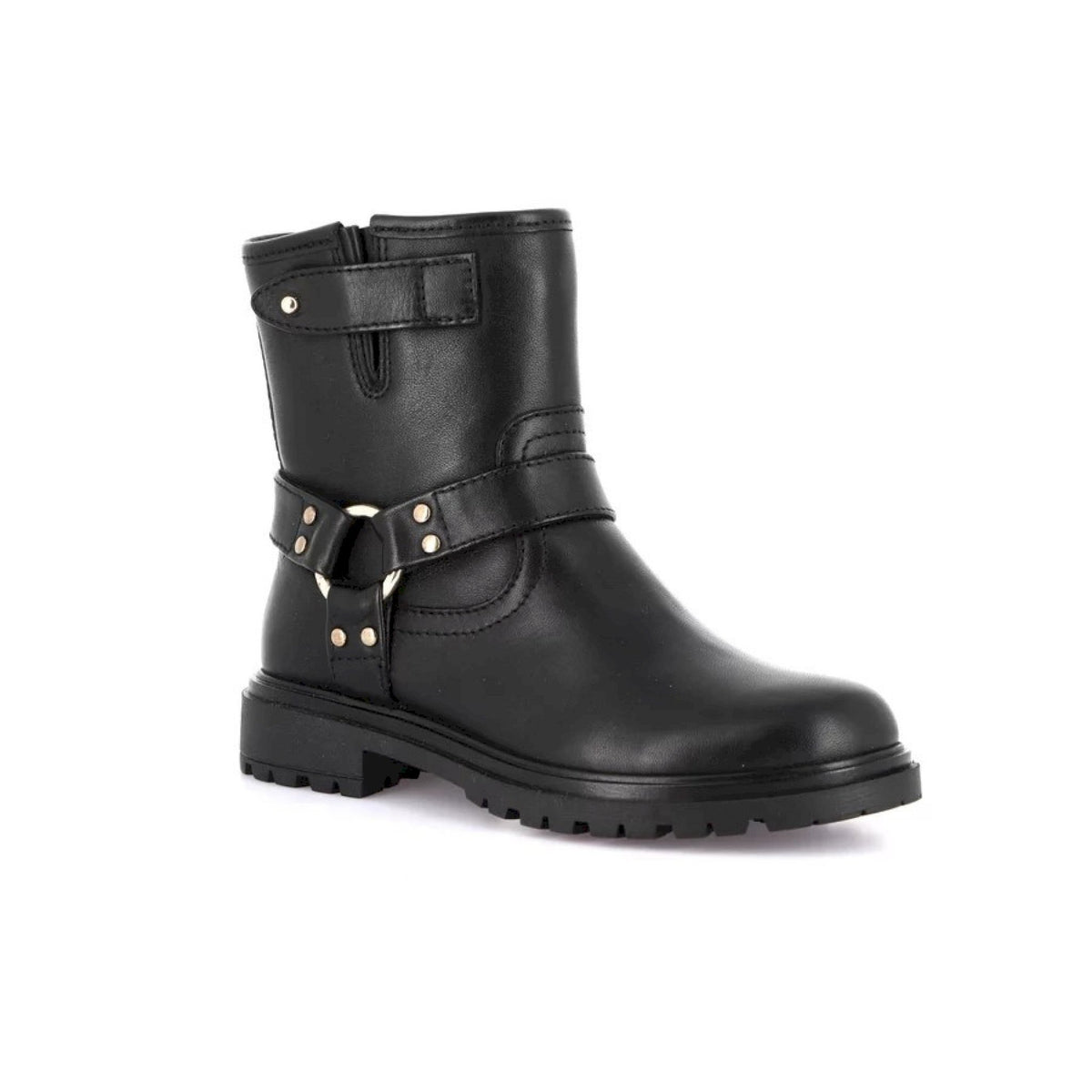 Stivaletto biker in pelle da bambina | clip