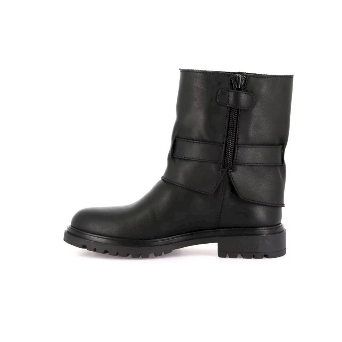 Stivaletto in pelle con cinturino | clip