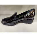 Mocassino in camoscio con zeppa