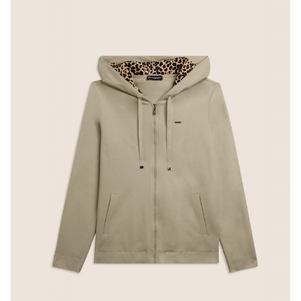 Felpa cappuccio zip