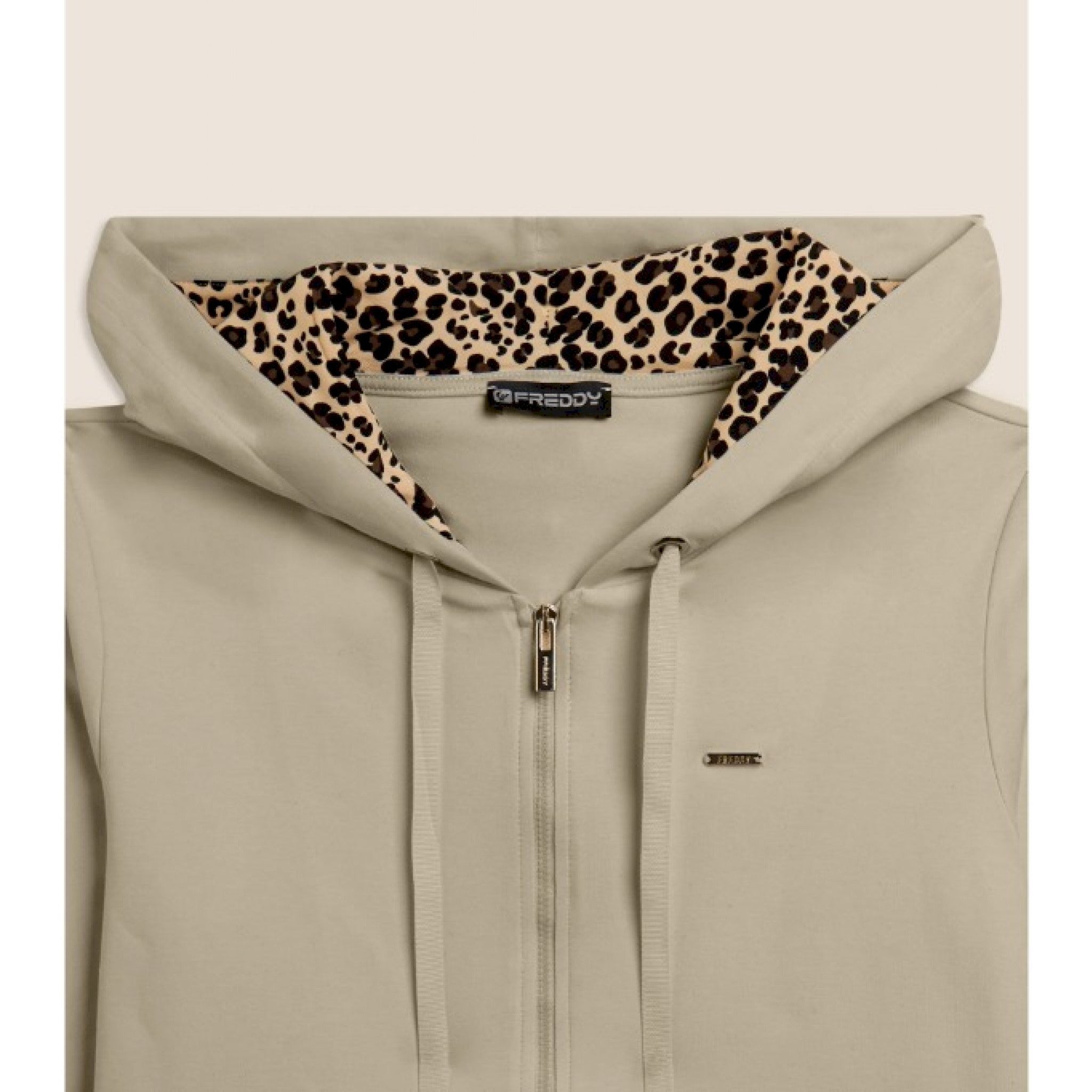 Felpa cappuccio zip