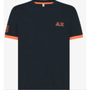 Sun 68 t-shirt piquet logo fluo
