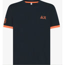 Sun 68 t-shirt piquet logo fluo