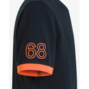 Sun 68 t-shirt piquet logo fluo