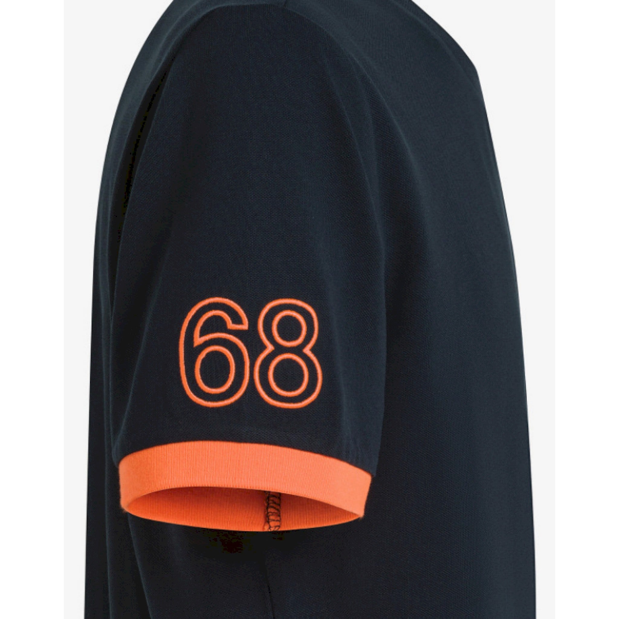Sun 68 t-shirt piquet logo fluo