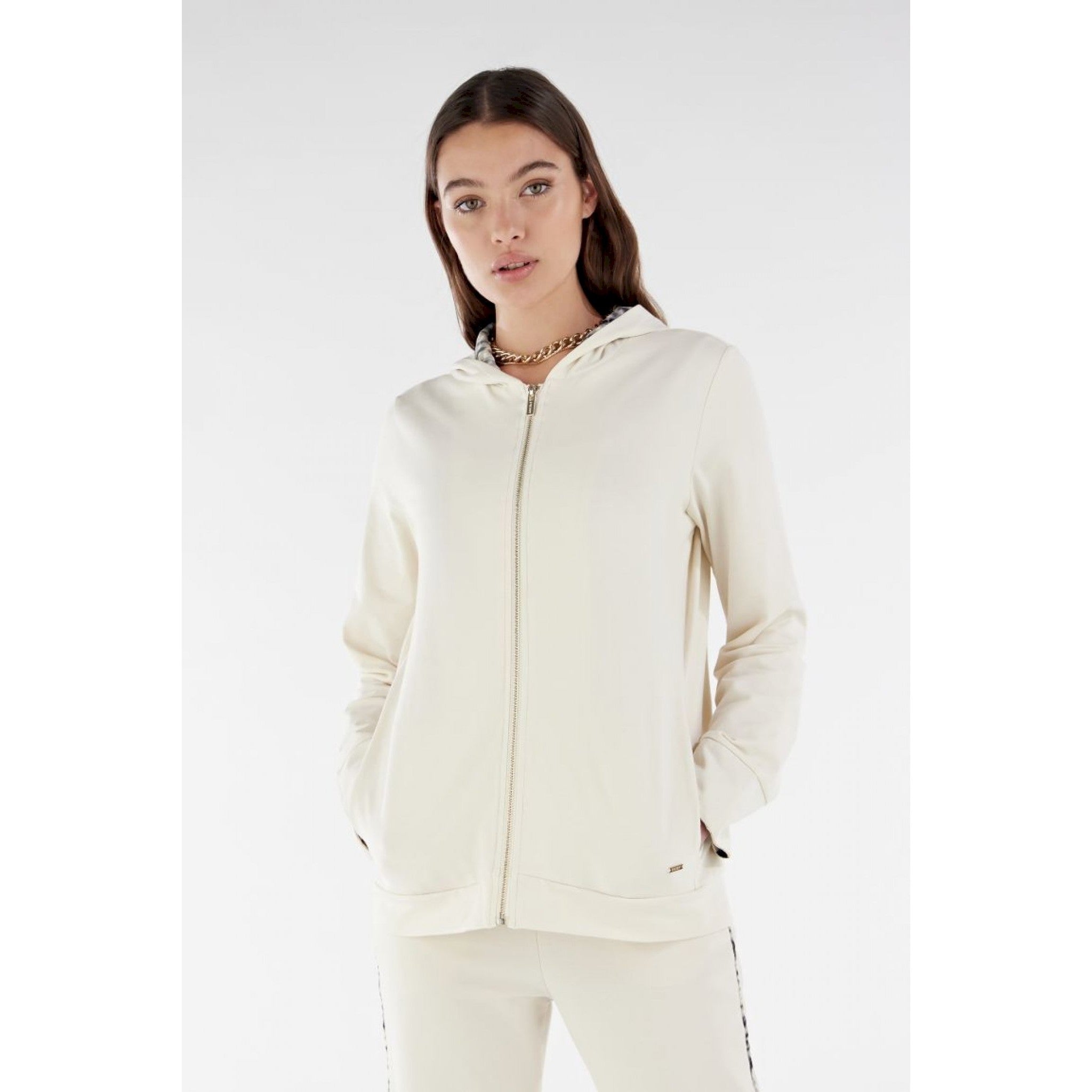 Freddy fullzip interno cappuccio e polsini in tono
