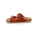 Ciabatta sara  doppia fibbia in camoscio