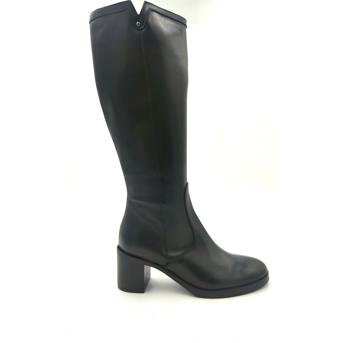 St04l stivale con tacco gambale largo