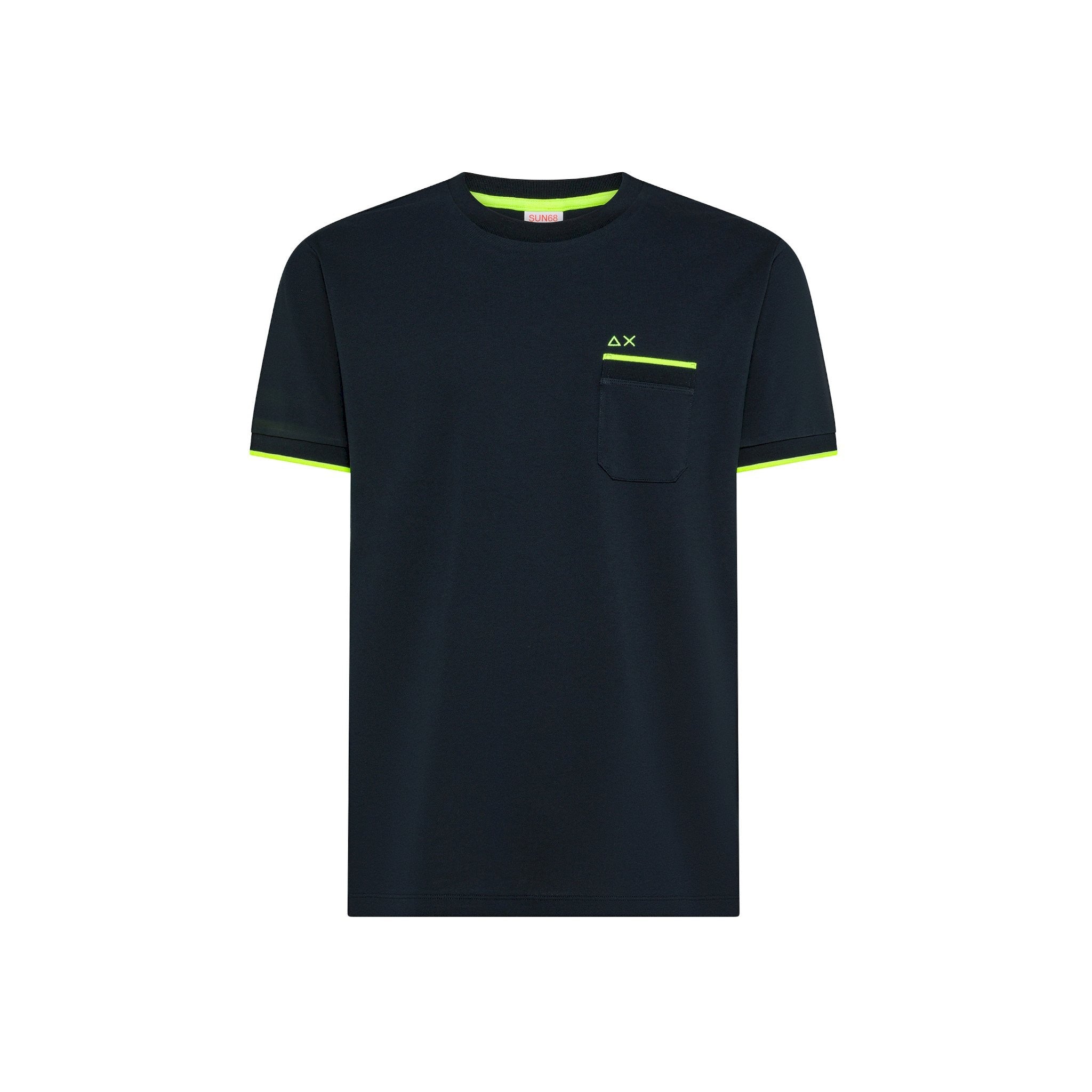 T-shirt piquet small stripe fluo s/s