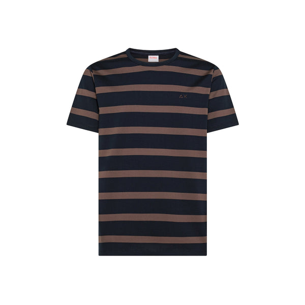 T-shirt stripes jersey mercerized s/s
