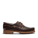 Scarpa da barca timberland® authentic 3-eye lug handsewn da uomo in marrone