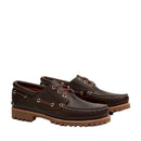 Scarpa da barca timberland® authentic 3-eye lug handsewn da uomo in marrone
