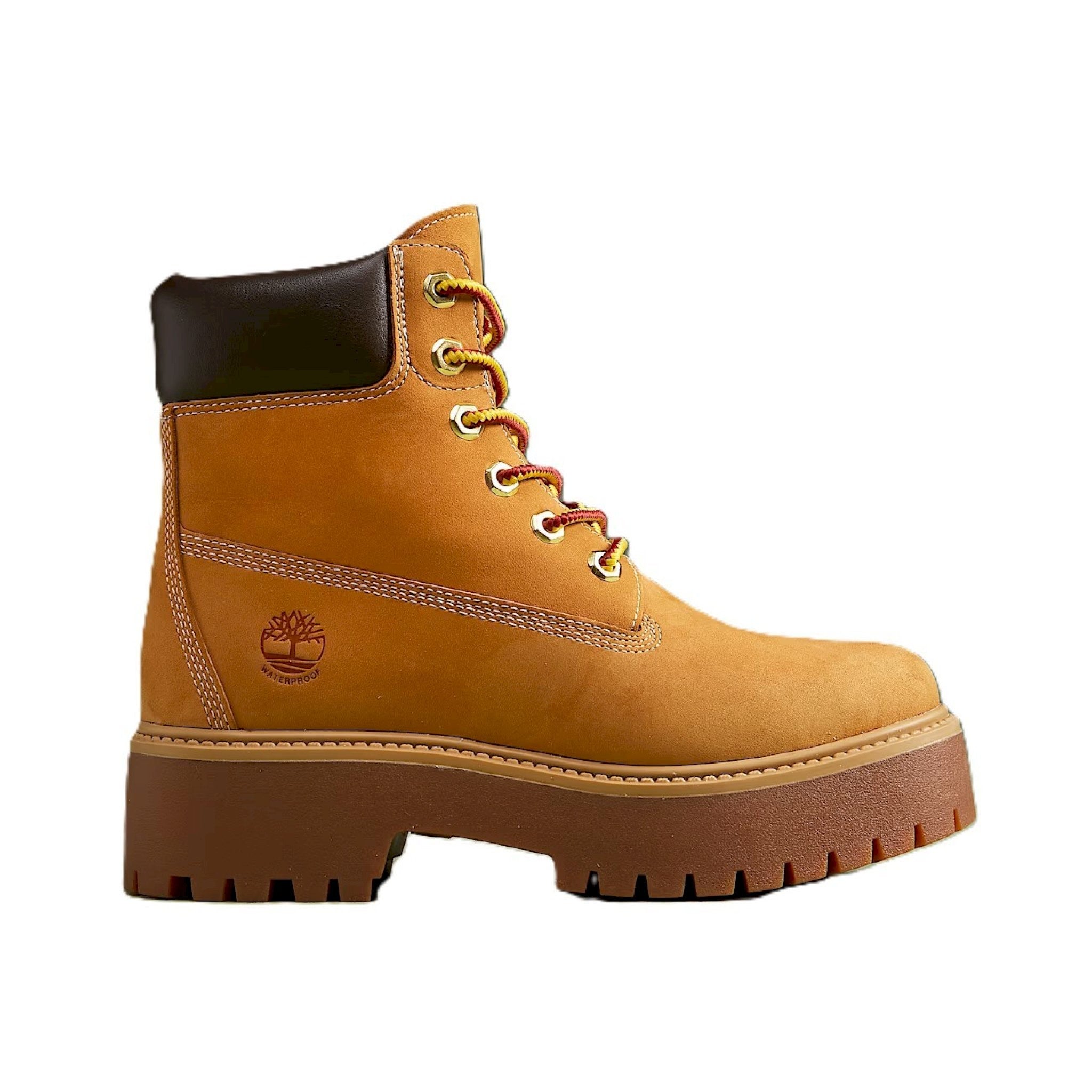 Stivale impermeabile con plateau stone street 6-inch da donna in giallo