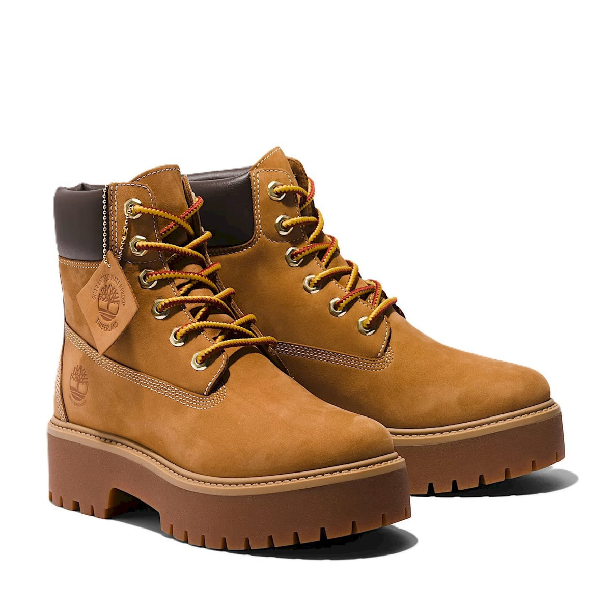 Stivale impermeabile con plateau stone street 6-inch da donna in giallo