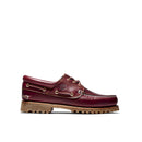 Scarpa da barca da uomo 3-eye lug handsewn in bordeaux