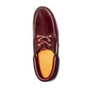 Scarpa da barca da uomo 3-eye lug handsewn in bordeaux