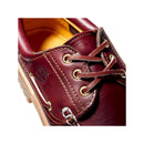 Scarpa da barca da uomo 3-eye lug handsewn in bordeaux