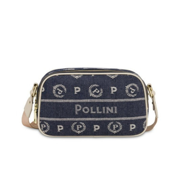 Pollini crossbody bag heritage marina in denim blu/avorio