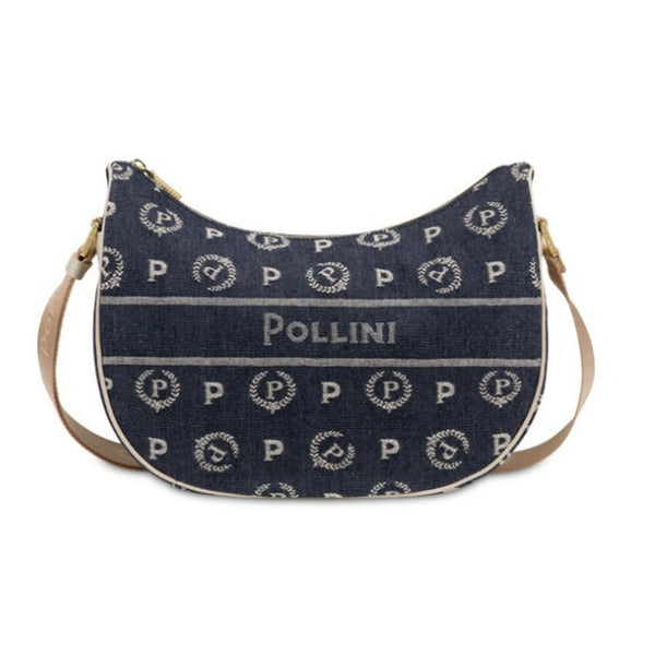 Pollini hobo bag heritage marina in denim blu/avorio