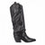 Texano con ghetta in pelle