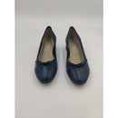 Ballerina con tacco in pelle