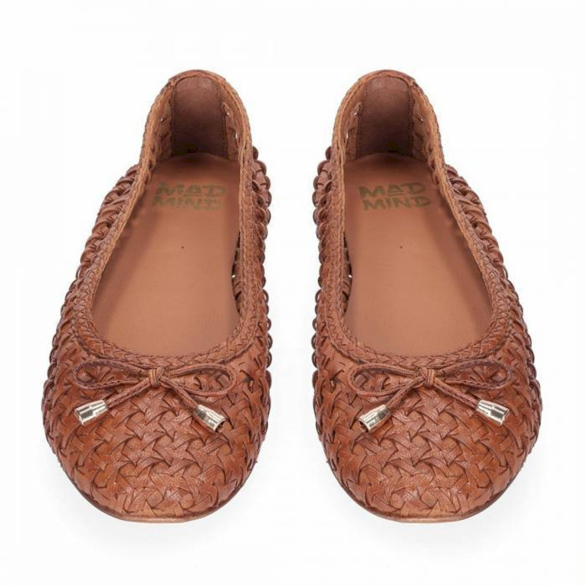 Ballerina in pelle intrecciata