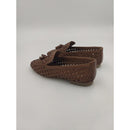 Mocassino intrecciato con nappine