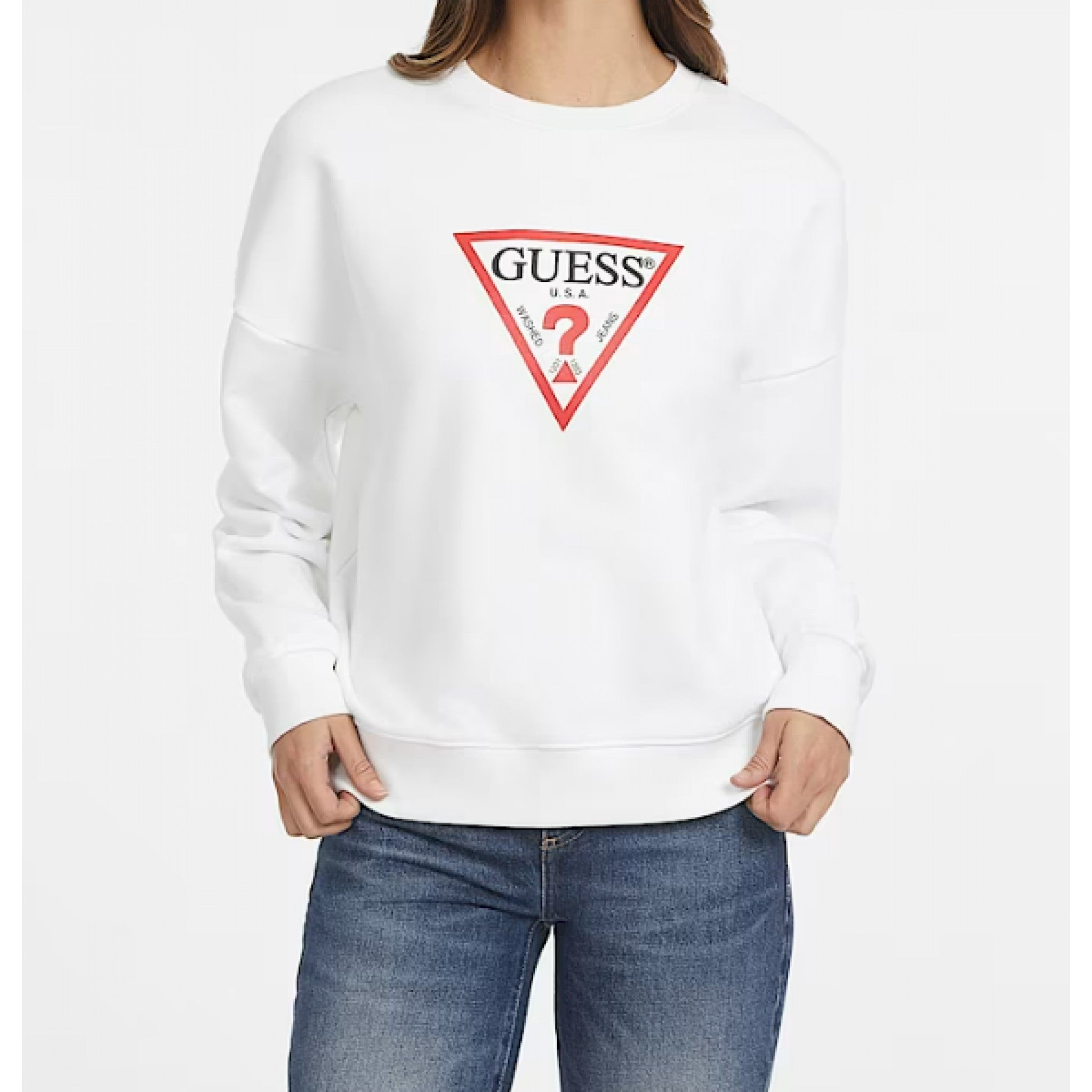 Guess felpa oversize con logo iconico