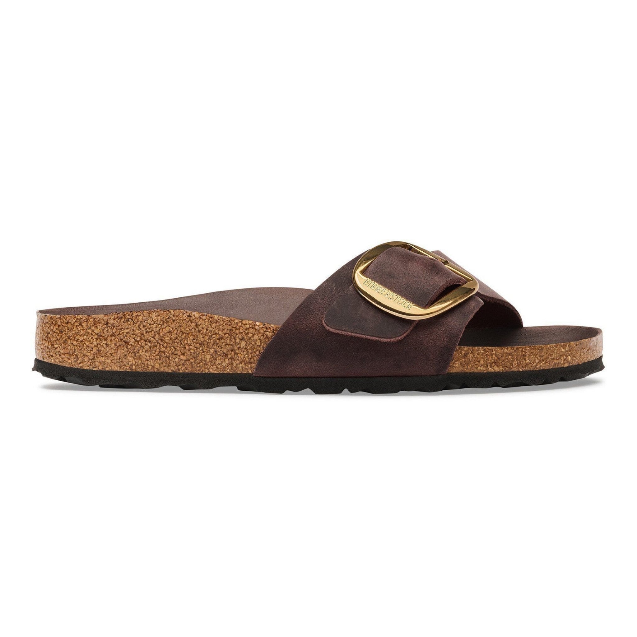 Madrid big buckle birkenstock pelle oliata