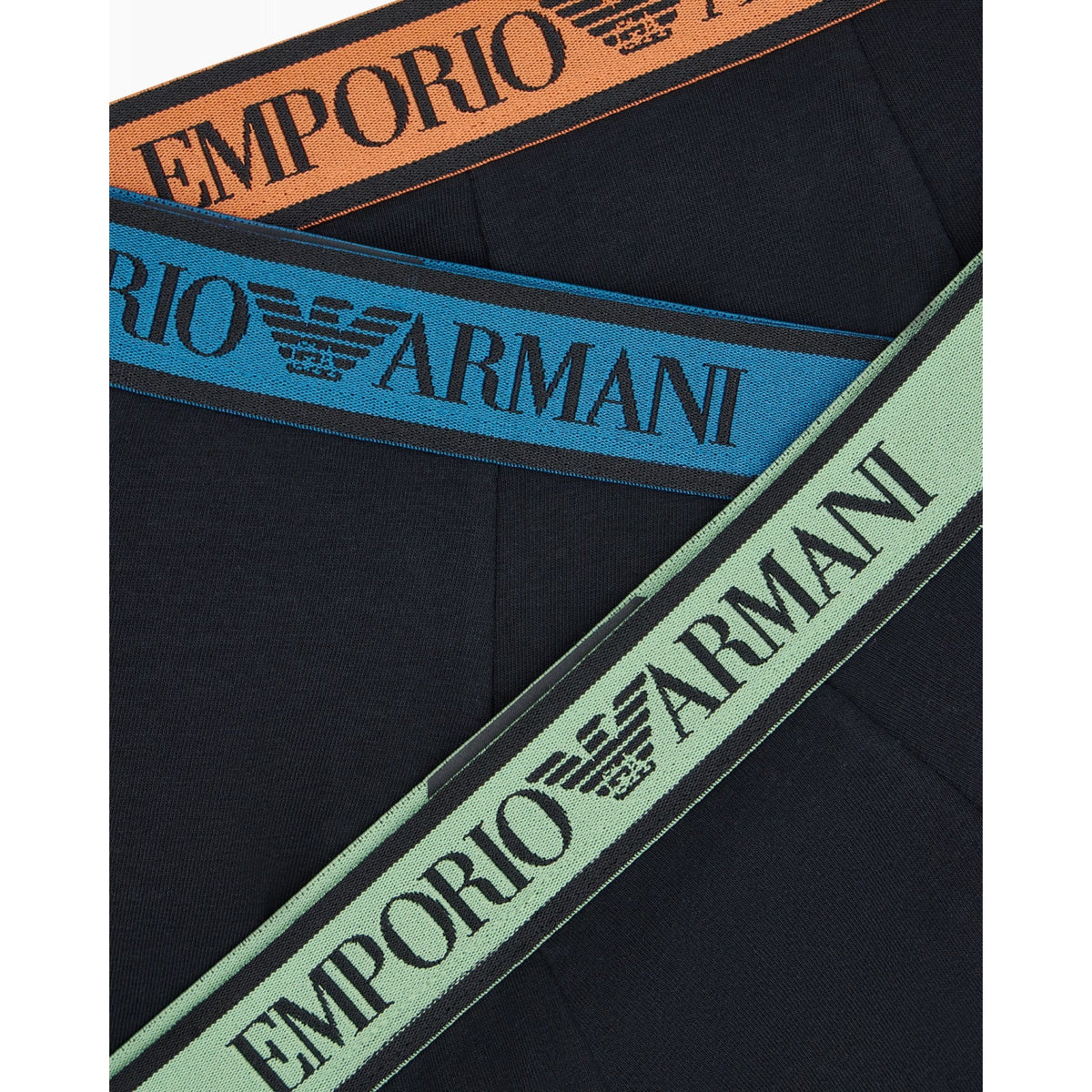 Set 3 boxer trunk emporio armani underwear in cotone elasticizzato