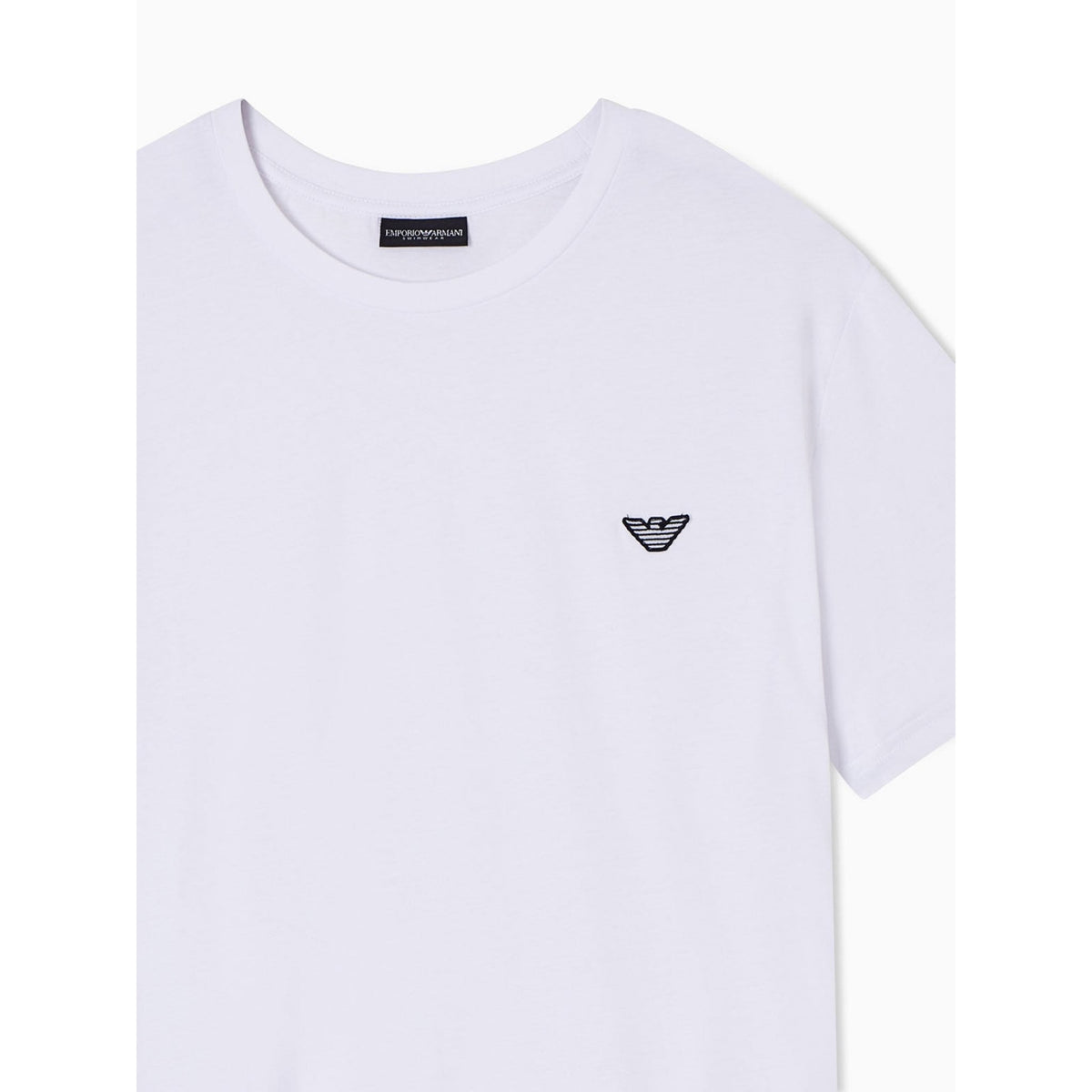 T shirt beachwear emporio armani underwear con patch logata