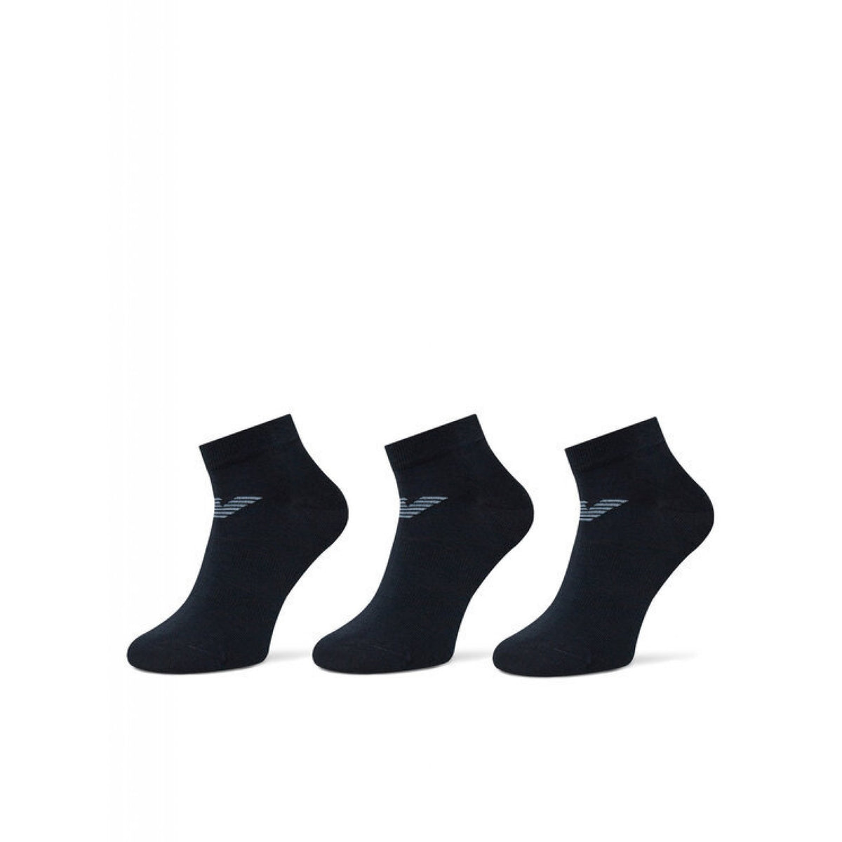 Emporio armani pack 3 calzini logo eagle jacquard