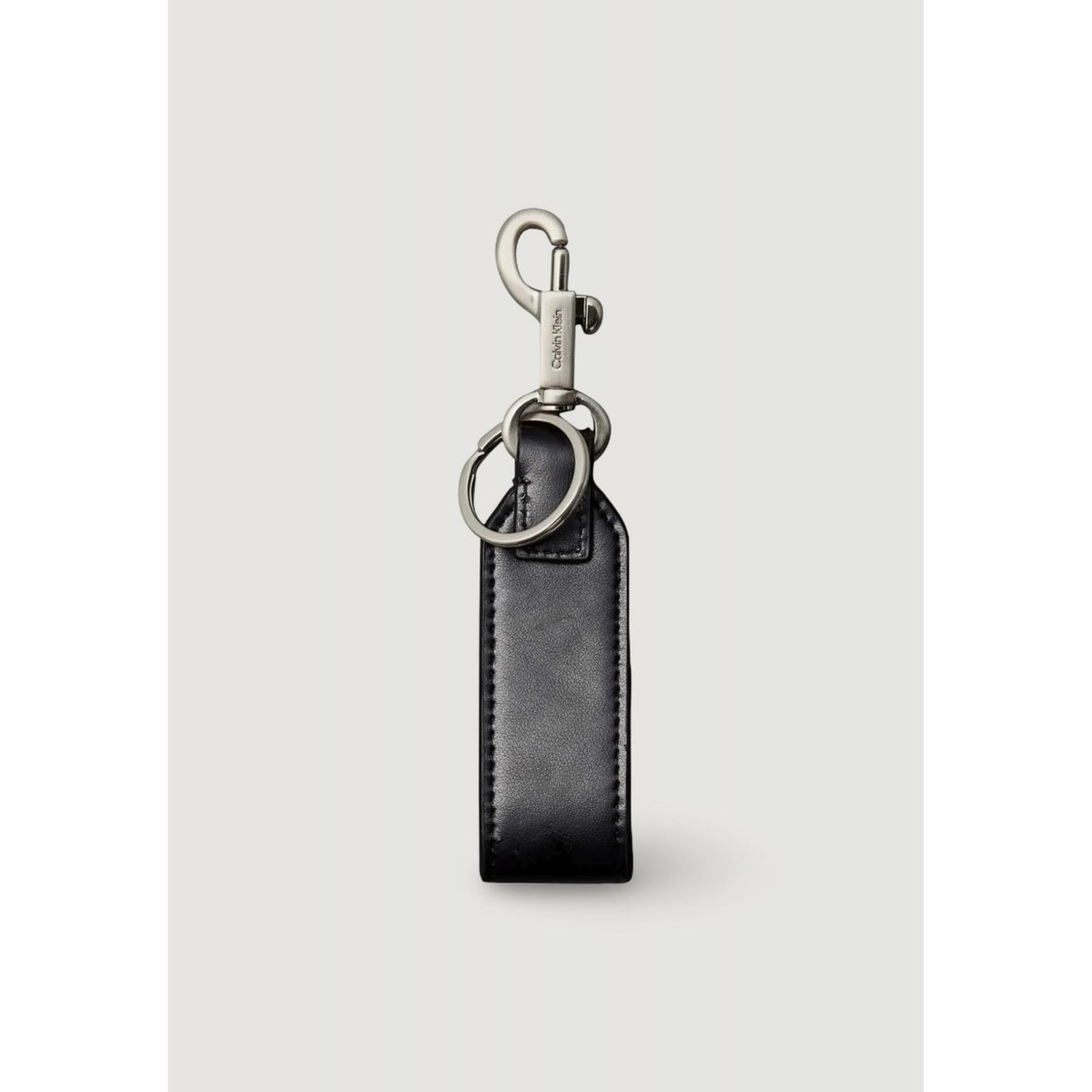 Calvin klein - portachiavi raised logo calvin klein in pelle
