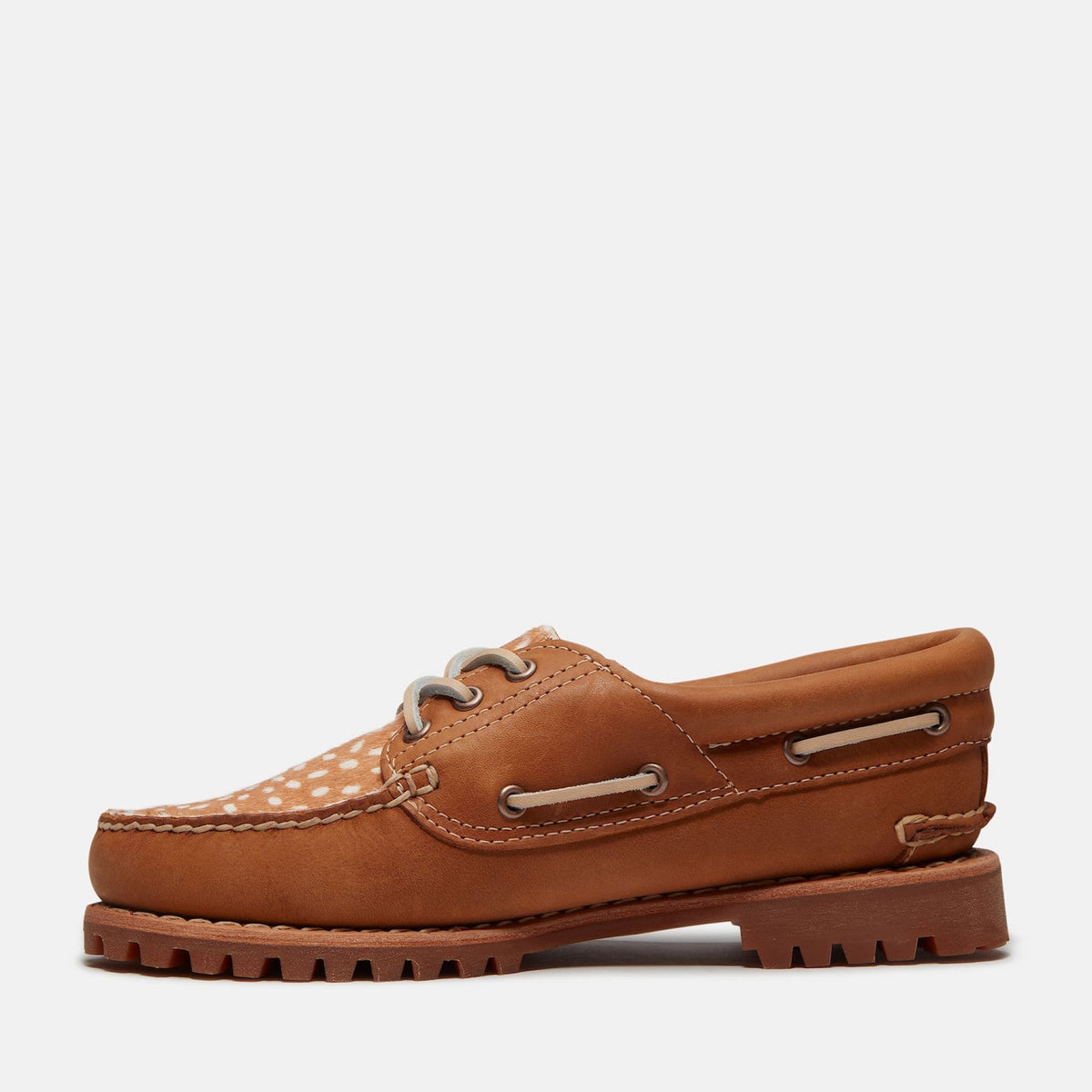 Authentic 3 eye boat shoe timberland pelle
