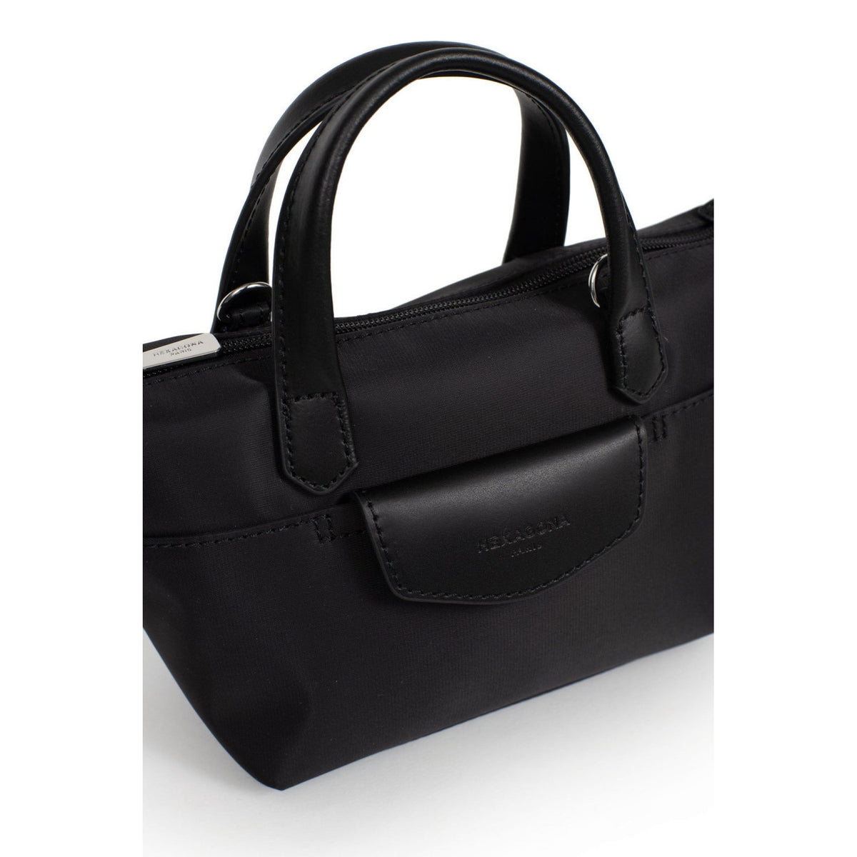 Borsa a mano pop hexagona in nylon
