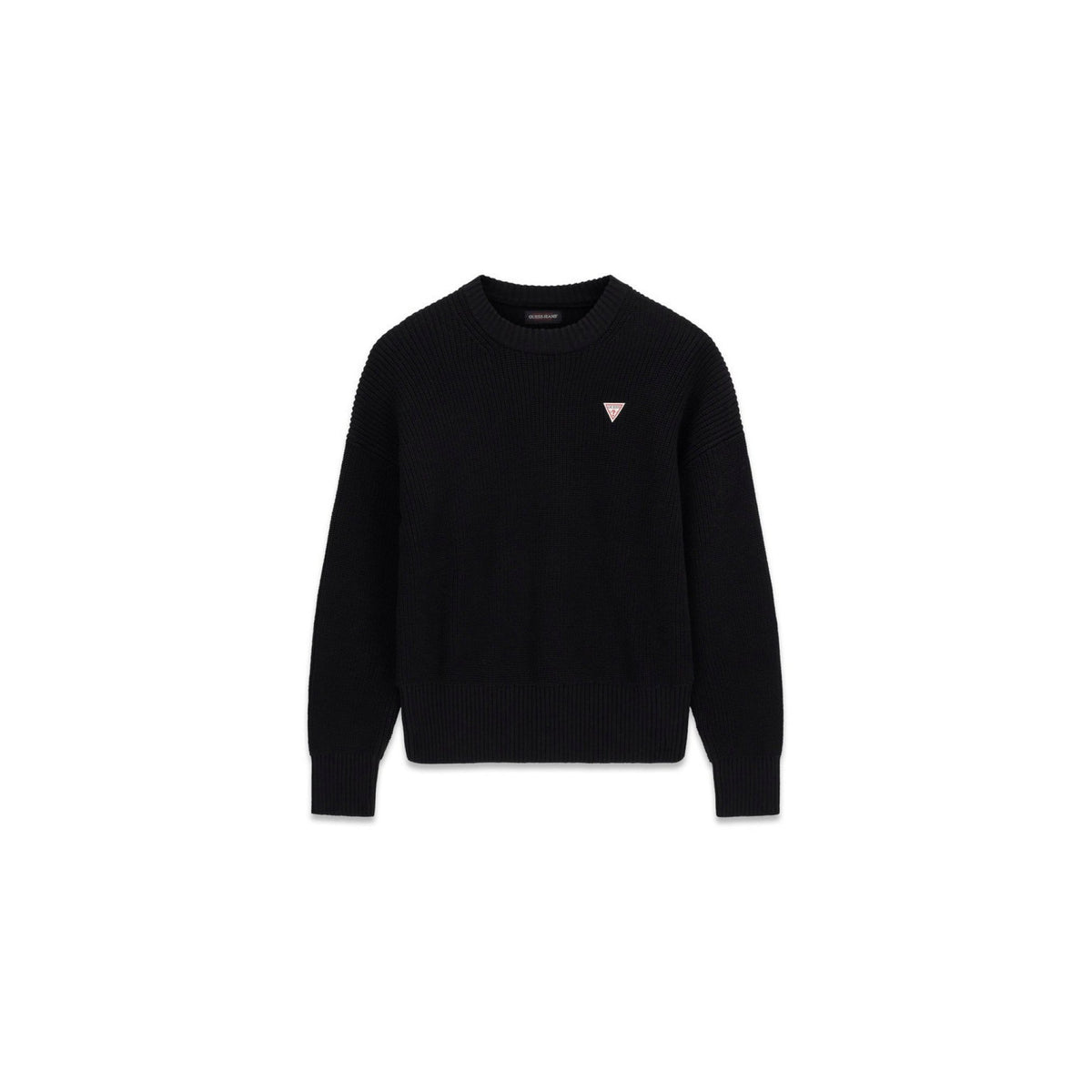 Guess - maglione con logo triangolo guess in cotone