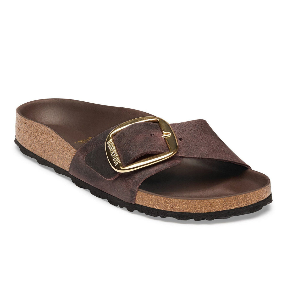 Madrid big buckle birkenstock pelle oliata