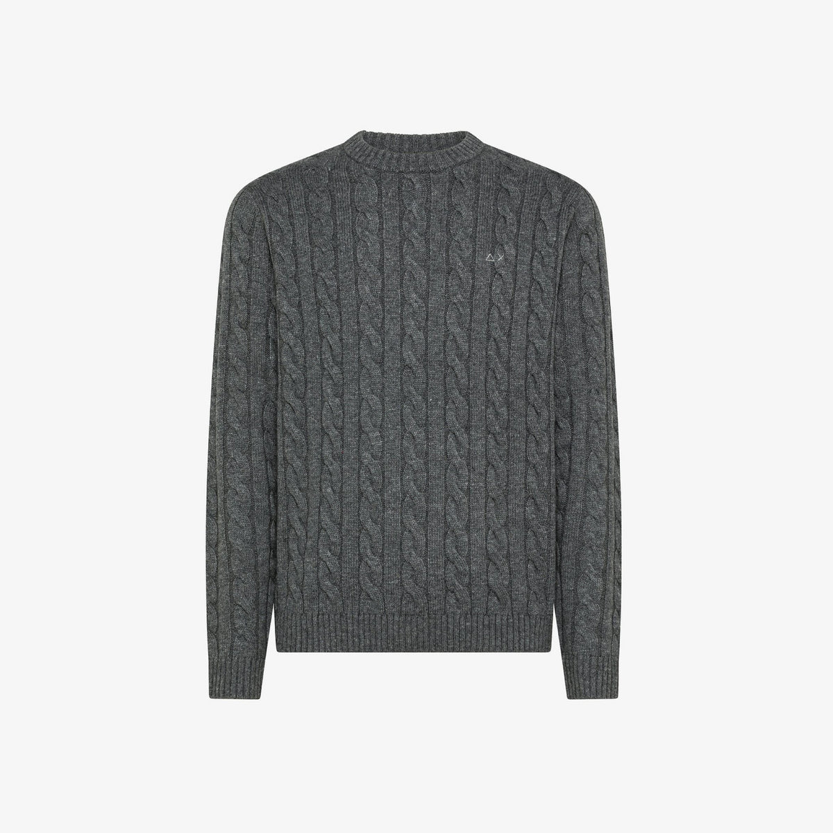 Sun 68 - sun 68 maglia in lana e cashmere a trecce