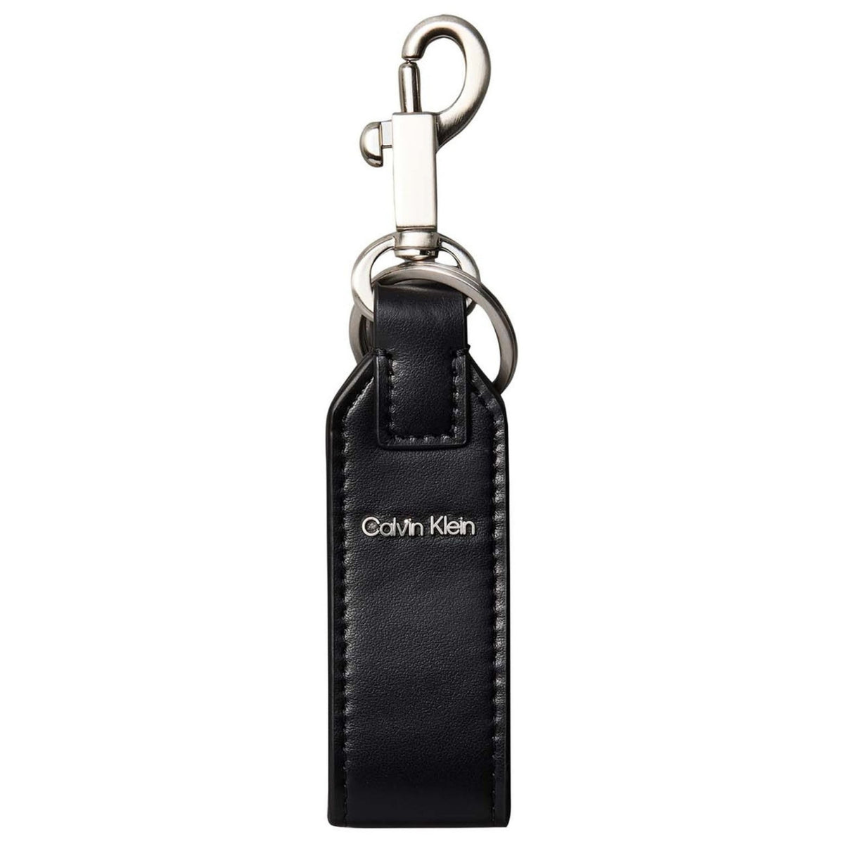 Calvin klein - portachiavi raised logo calvin klein in pelle
