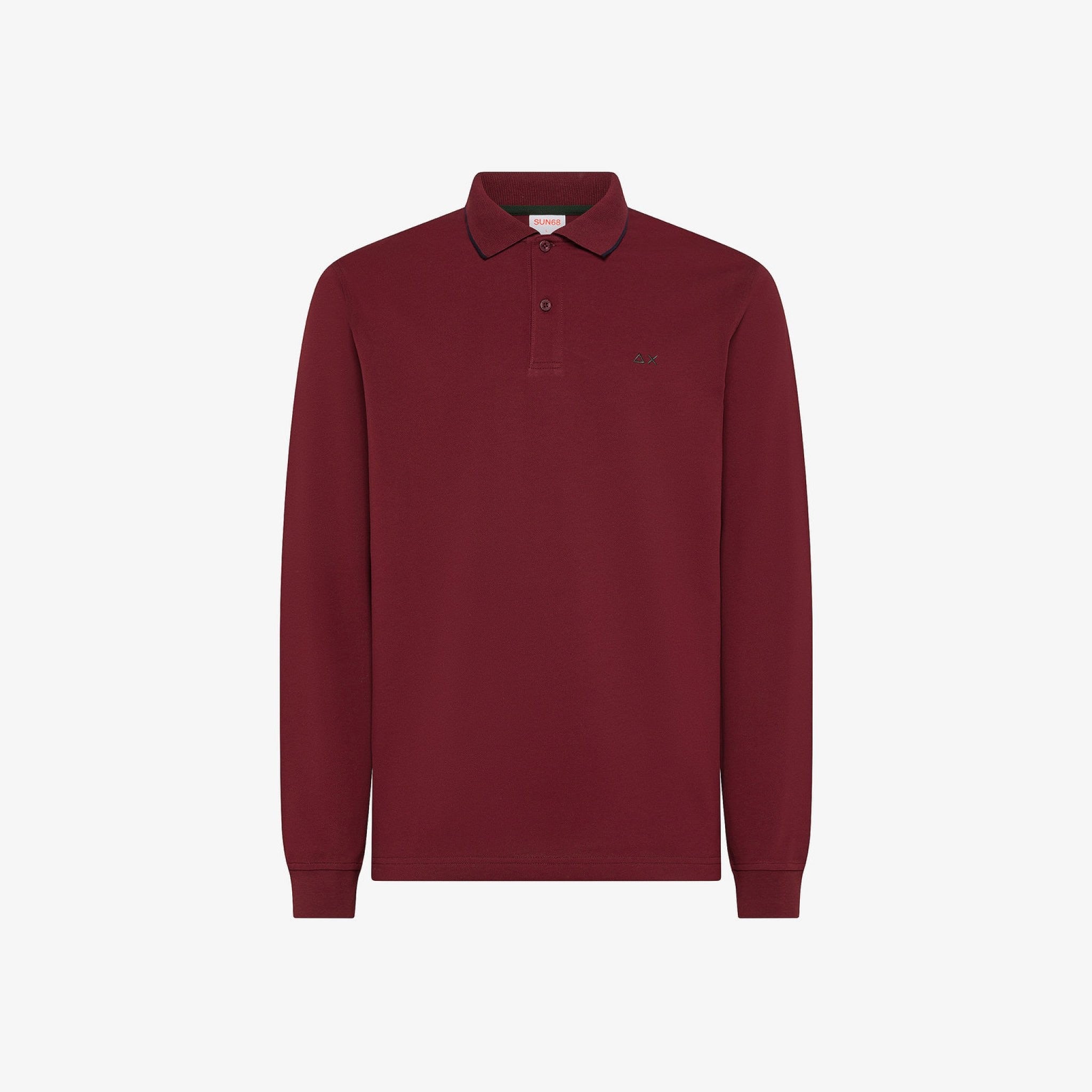 Sun 68 - sun 68 polo in piquet di cotone stretch manica lunga