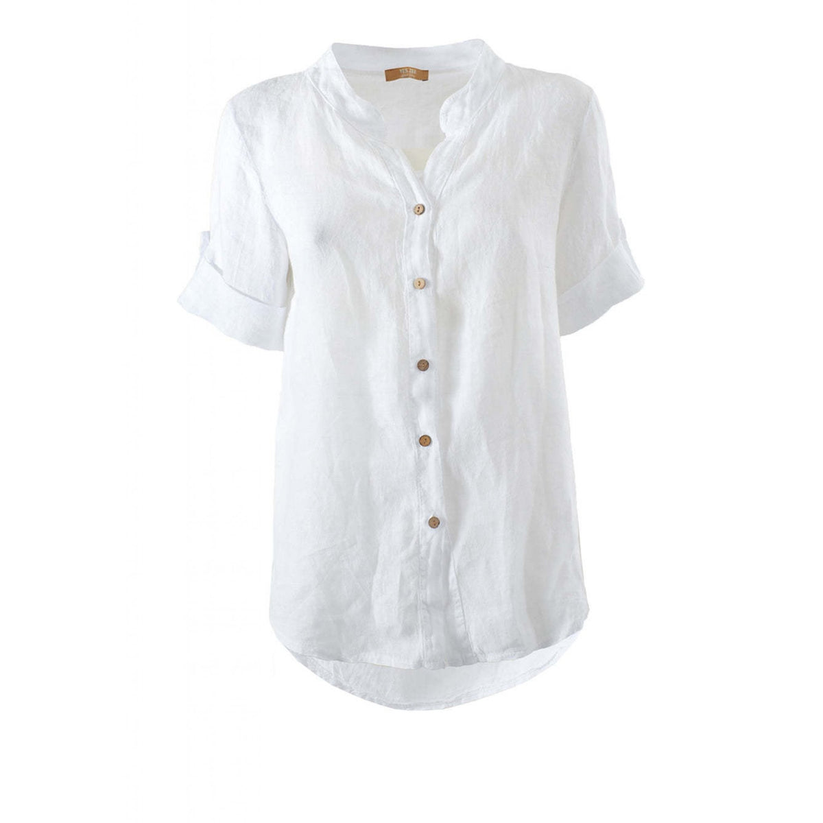 Yes zee - yes zee camicia lino manica 3/4