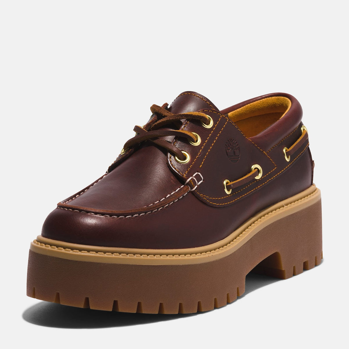 Scarpa da barca stone street timberland con plateau